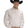Roper Men's Solid Poplin Long Sleeve Western Shirt - Big & Tall -Cowboy Wear Shop 083J81 01 P1
