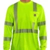 Carhartt Force High-Visibilty Class 3 Long Sleeve T-Shirt - Big & Tall -Cowboy Wear Shop 086H94 G6 P1