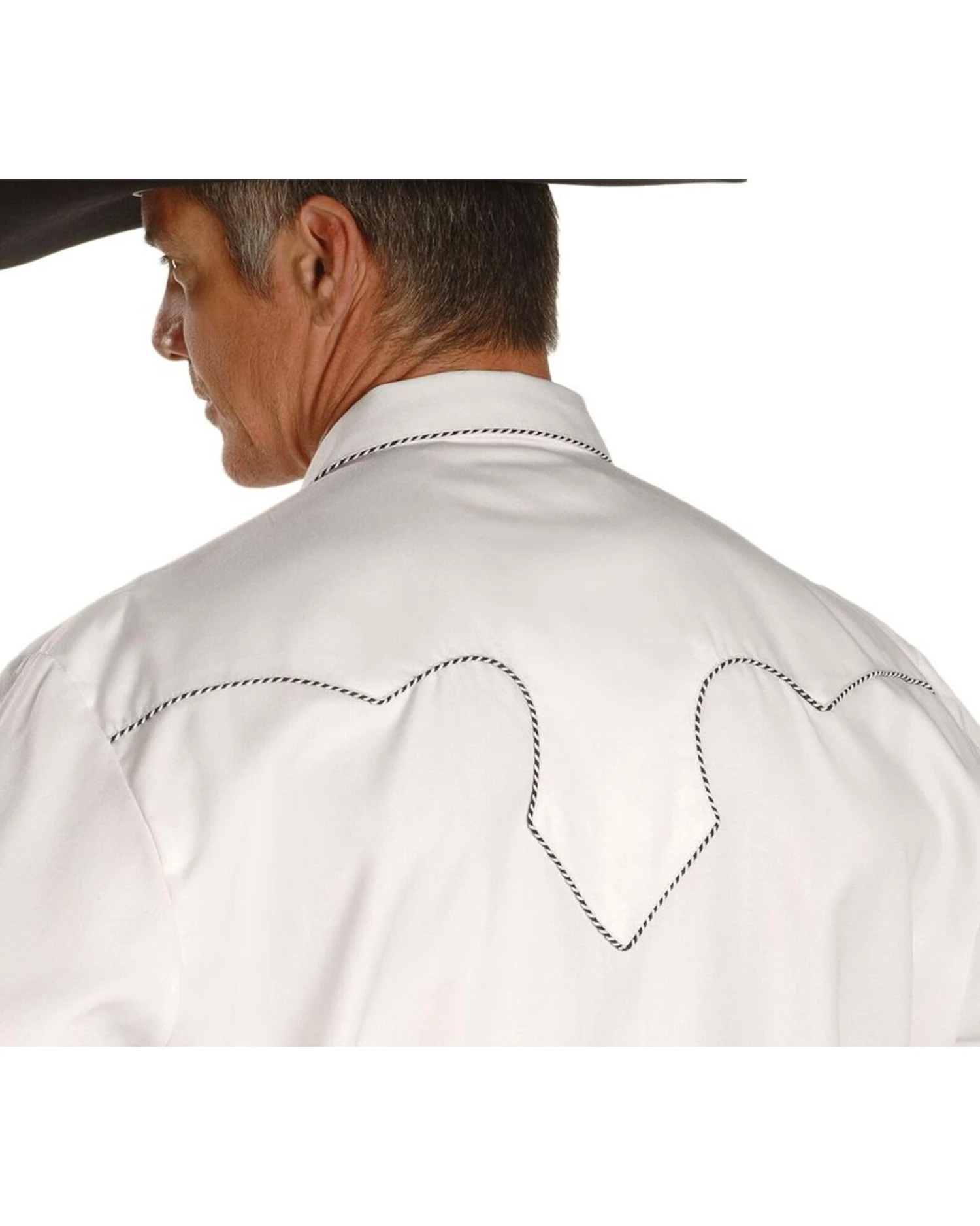 Scully White Retro Western Shirt 4 Scully White Retro Western Shirt - Image 2