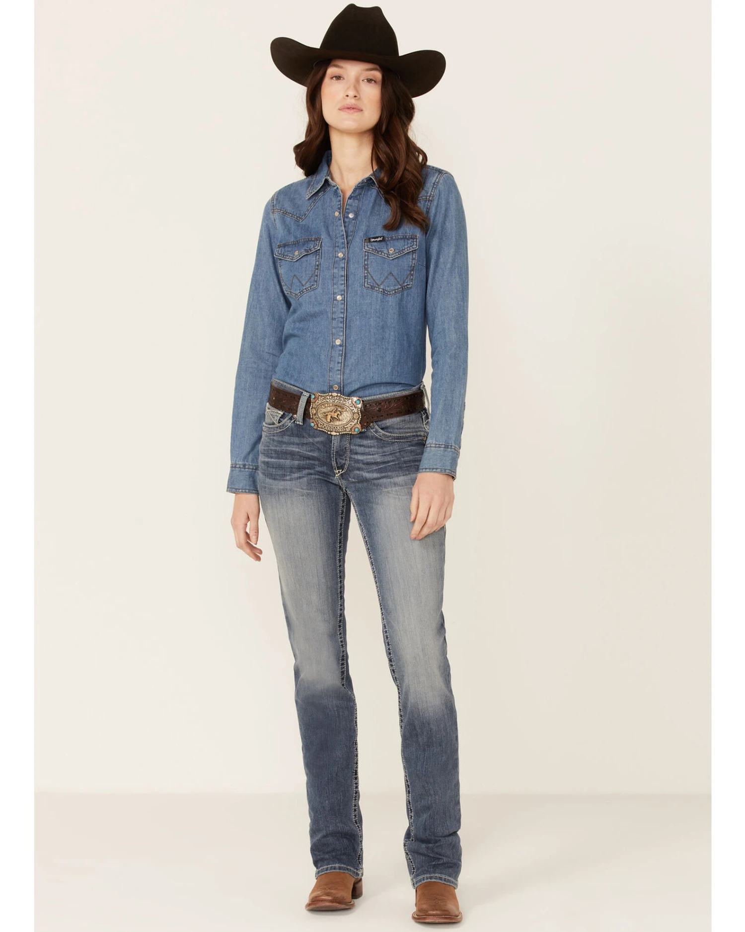 Ariat Women's Real Denim Rainstorm Straight Leg Riding Jeans 4 Ariat Women's Real Denim Rainstorm Straight Leg Riding Jeans - Image 2