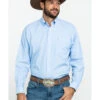 Ariat Men's Wrinkle Free Solid Long Sleeve Button Down Western Shirt  -Cowboy Wear Shop 2000210186 450 P1