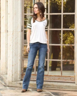 Wrangler Retro Women's Dark Wash Sadie Jeans  -Cowboy Wear Shop 2000215178 402 D2