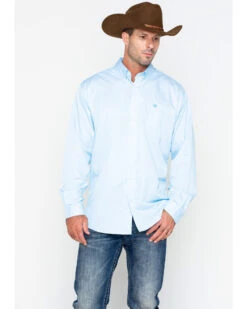 Cinch Men's Light Blue Stripe Long Sleeve Button-Down Shirt 12 Cinch Men's Light Blue Stripe Long Sleeve Button-Down Shirt -Cowboy Wear Shop 2000240147 450 P5