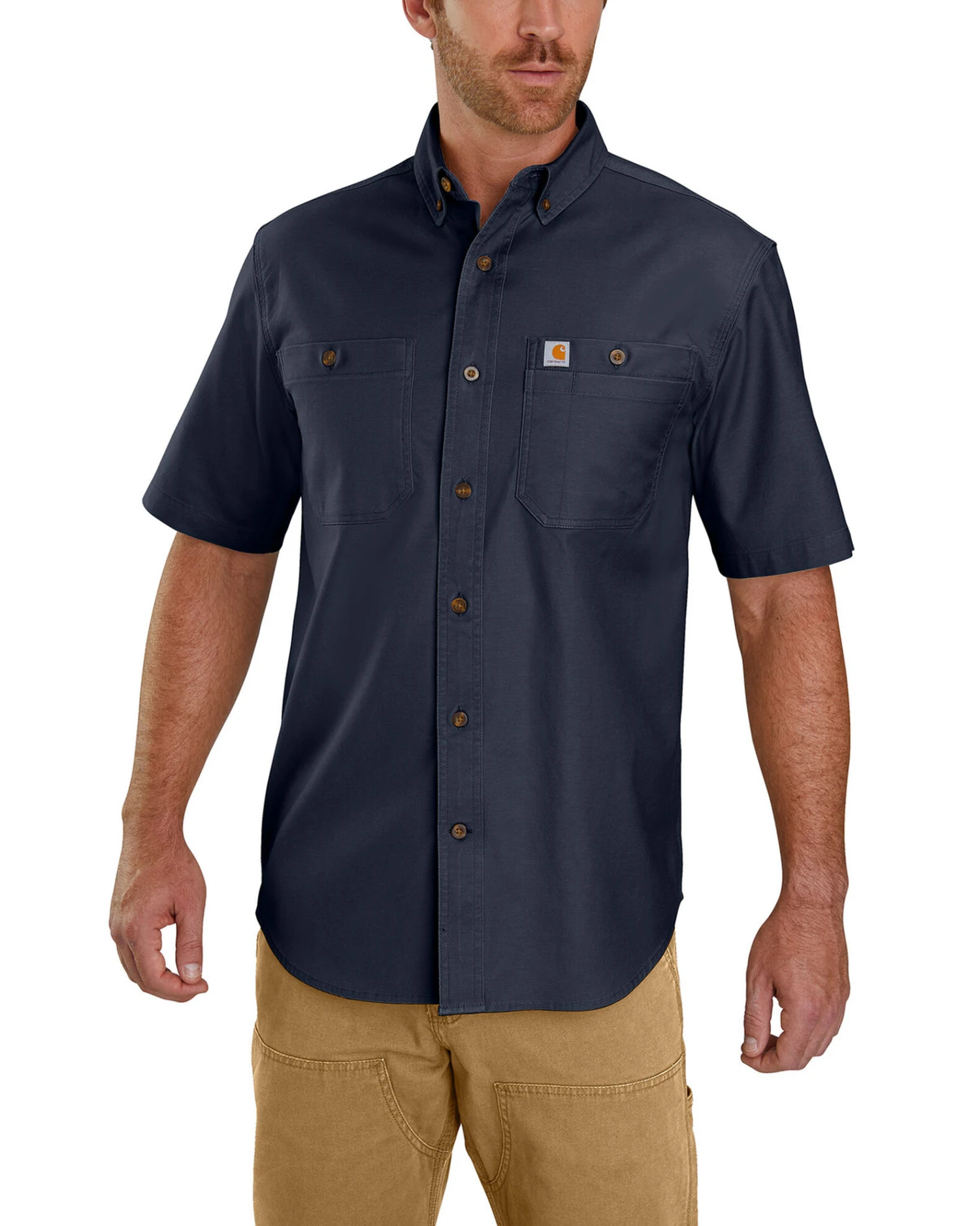 Carhartt Men's Rugged Flex Rigby Short Sleeve Work Shirt - Tall 4 Carhartt Men's Rugged Flex Rigby Short Sleeve Work Shirt - Tall - Image 2