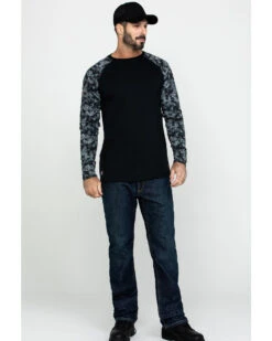 Ariat Men's Camo FR Baseball Long Sleeve Work Shirt  -Cowboy Wear Shop 2000281693 340 P6