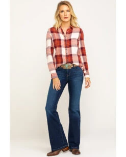 Ariat Women's Dark Ultra Stretch Flare Katie Jeans -Cowboy Wear Shop 2000282169 400 P6