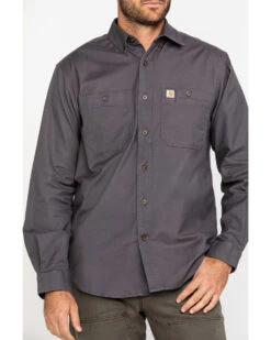 Carhartt Men's Rugged Flex Rigby Long Sleeve Work Shirt 11 Carhartt Men's Rugged Flex Rigby Long Sleeve Work Shirt -Cowboy Wear Shop 2000282386 020 P4