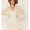 Honey Creek By Scully Women's Lace Crochet Long Sleeve Dress  -Cowboy Wear Shop 2000282805 103 P1