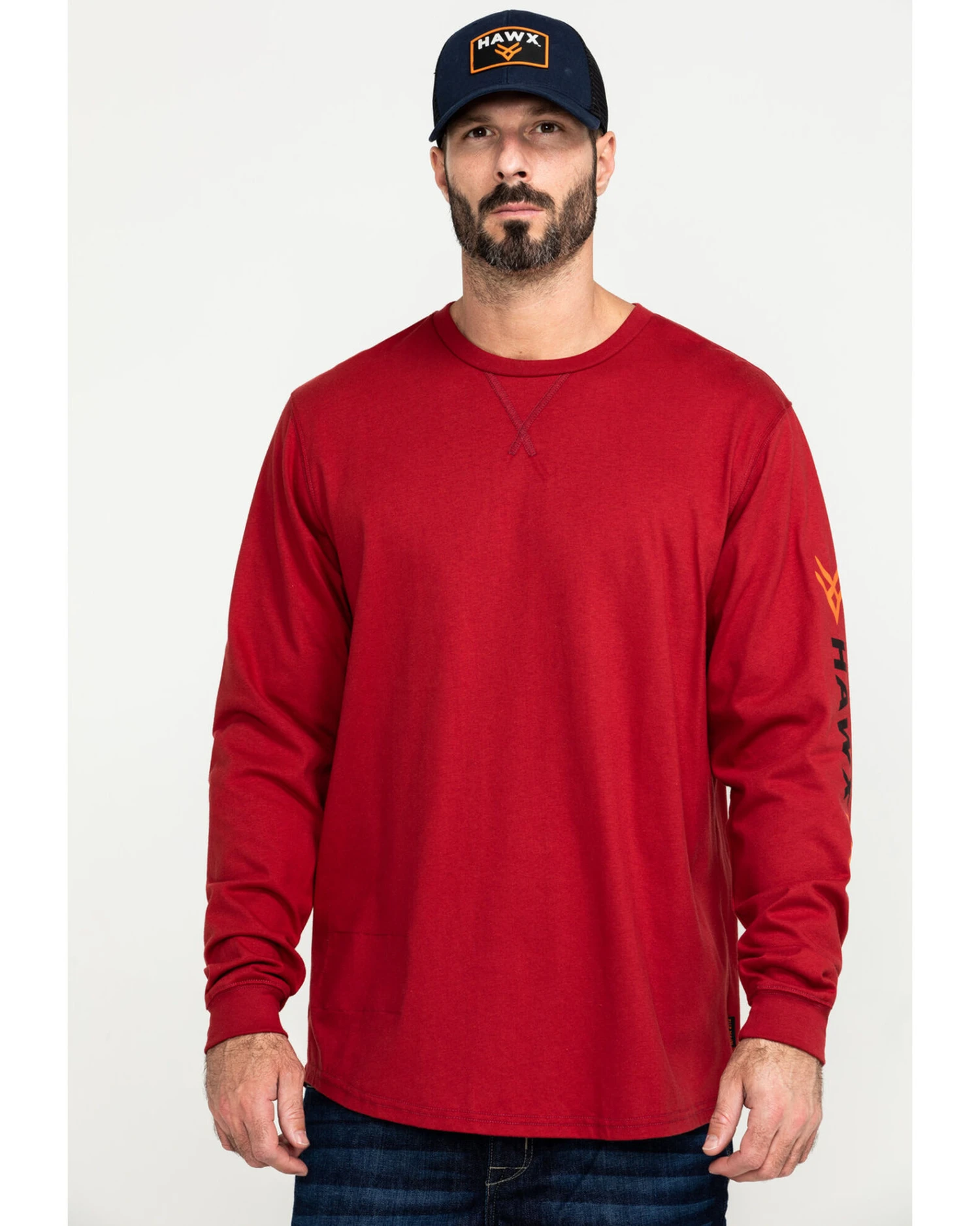 Hawx Men's FR Logo Long Sleeve Work T-Shirt - Tall 3 Hawx Men's FR Logo Long Sleeve Work T-Shirt - Tall