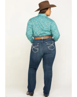 Ariat Women's R.E.A.L. Dresden Ivy Stackable Straight Jeans- Plus -Cowboy Wear Shop 2000285768 400 P5