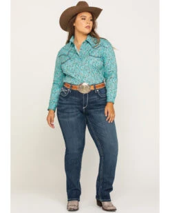 Ariat Women's R.E.A.L. Dresden Ivy Stackable Straight Jeans- Plus -Cowboy Wear Shop 2000285768 400 P6