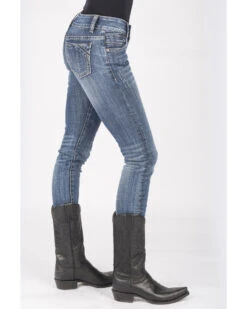 Stetson Women's 503 Pixie Stix Fit Skinny Straight Jeans -Cowboy Wear Shop 2000287355 400 P3