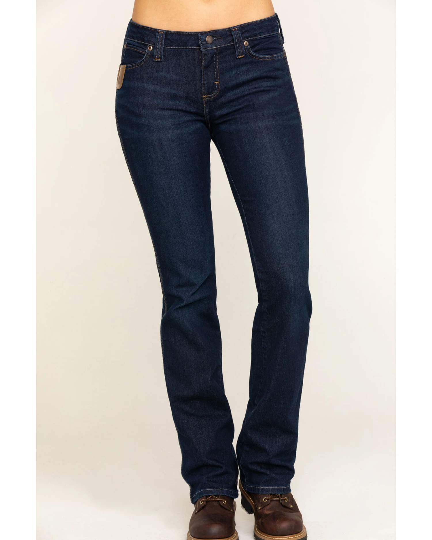 Wrangler Riggs Women's Dark Wash Bootcut Work Jeans 4 Wrangler Riggs Women's Dark Wash Bootcut Work Jeans - Image 2