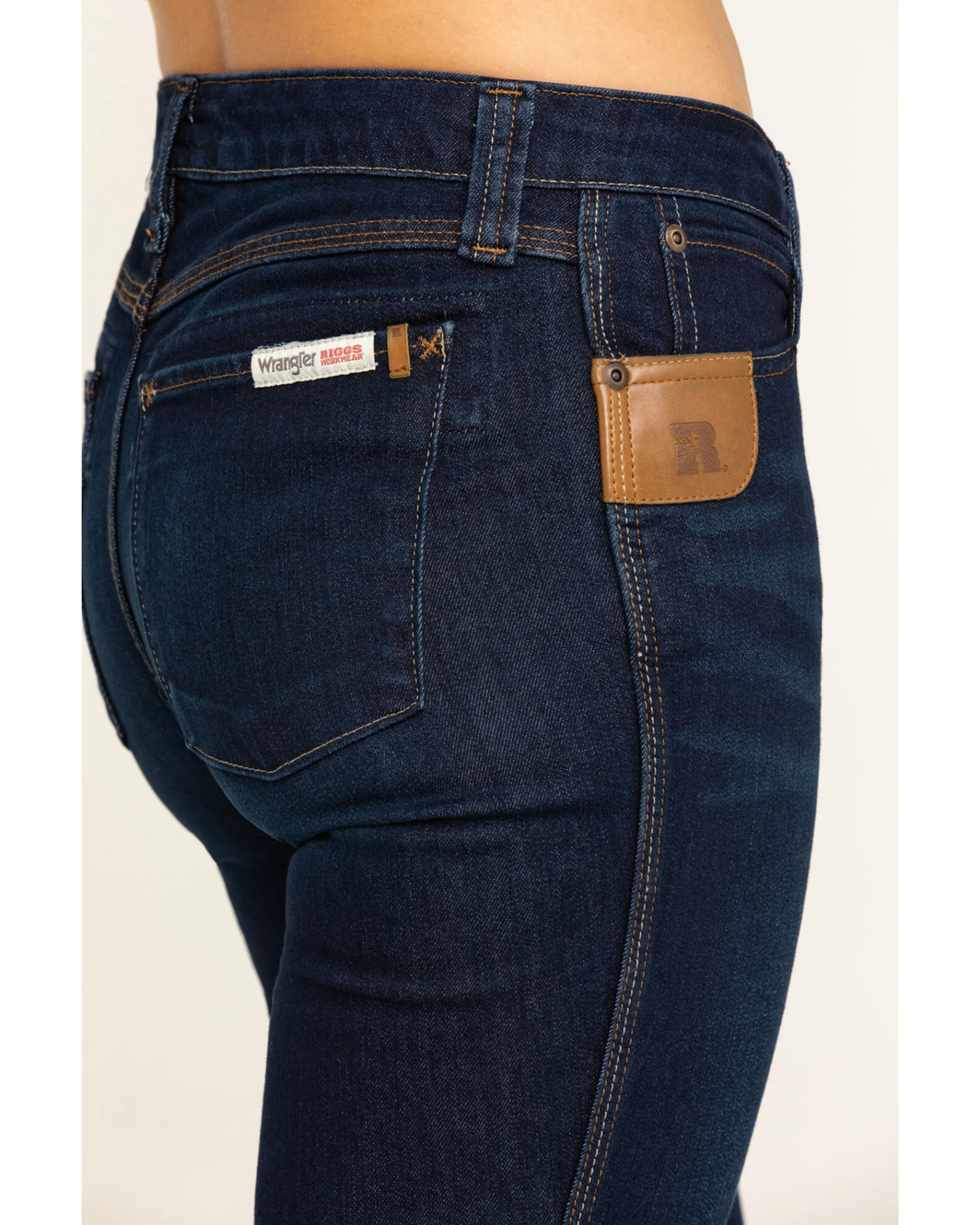 Wrangler Riggs Women's Dark Wash Bootcut Work Jeans 6 Wrangler Riggs Women's Dark Wash Bootcut Work Jeans - Image 4