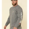 Carhartt Men's M-FR Midweight Signature Logo Long Sleeve Work Shirt 2 Carhartt Men's M-FR Midweight Signature Logo Long Sleeve Work Shirt -Cowboy Wear Shop 2000294465 020 P1
