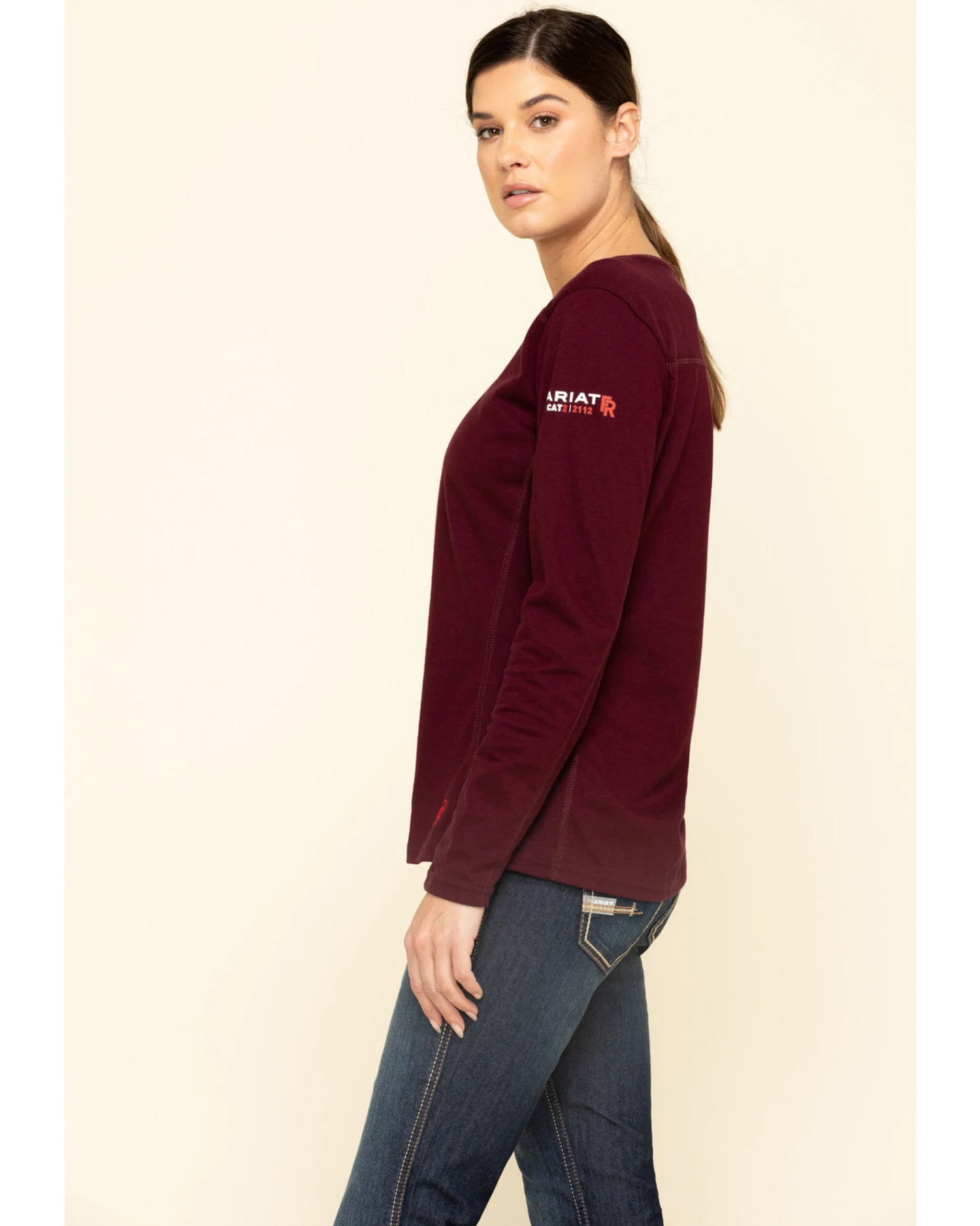 Ariat Women's Malbec FR AC Long Sleeves T-Shirt 5 Ariat Women's Malbec FR AC Long Sleeves T-Shirt - Image 3