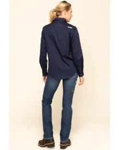 Ariat Women's Rebar Mid Rise Durastretch Nightride Riveter Work Straight Jeans -Cowboy Wear Shop 2000322223 400 P5