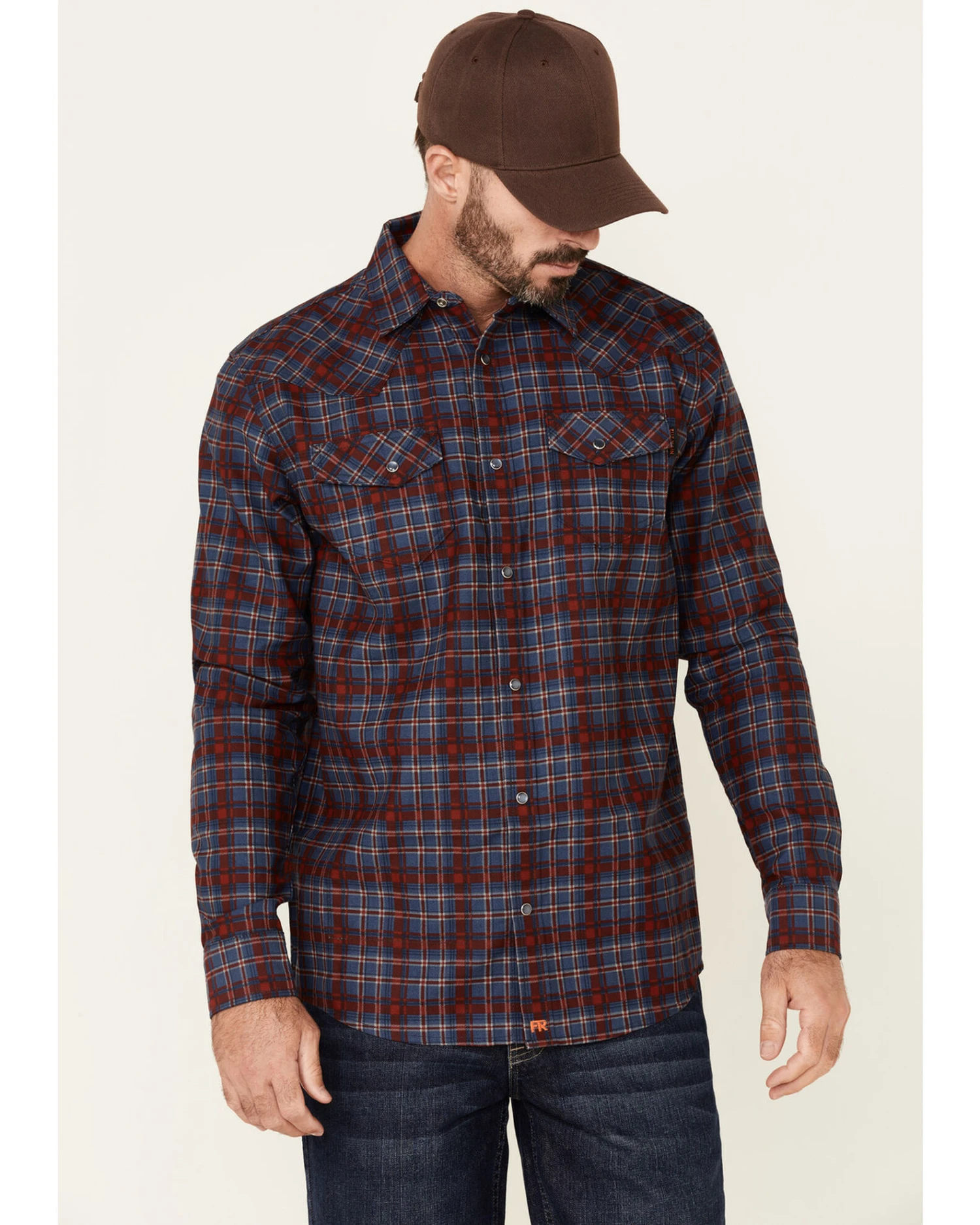 Cody James Men's FR Plaid Print Long Sleeve Work Shirt 3 Cody James Men's FR Plaid Print Long Sleeve Work Shirt