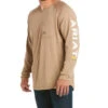 Ariat Men's Khaki Rebar Heat Fighter Long Sleeve Work Pocket T-Shirt  -Cowboy Wear Shop 2000330603 250 P1