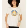 Wrangler Modern Women's Vintage Peace Sign Logo Graphic Tee  -Cowboy Wear Shop 2000332477 103 P1