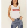 Wondery Women's Wild Bar Graphic Muscle Tank Top  -Cowboy Wear Shop 2000336327 100 P1