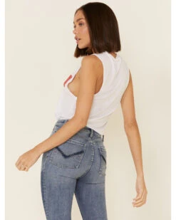 Wondery Women's Wild Bar Graphic Muscle Tank Top 11 Wondery Women's Wild Bar Graphic Muscle Tank Top -Cowboy Wear Shop 2000336327 100 P5