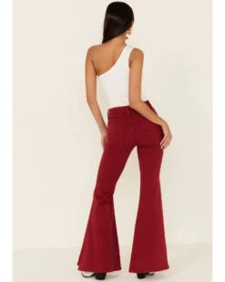 Shyanne Women's Red Seamed Pocket Flare Jeans -Cowboy Wear Shop 2000338350 600 P3