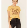 Bandit Brand Women's Mustard Silver Spur Spoon Graphic Tee 