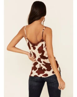 Idyllwind Women's Cow Print Little Lace Cami  -Cowboy Wear Shop 2000342557 280 P4