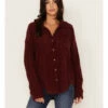 Wishlist Women's Solid Corduroy Oversized Long Sleeve Button Down Shirt 1 Wishlist Women's Solid Corduroy Oversized Long Sleeve Button Down Shirt -Cowboy Wear Shop 2000344149 640 P1