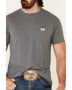Cinch Men's Heather Gray Color Fade Logo Short Sleeve T-Shirt  -Cowboy Wear Shop 2000345613 020 P3