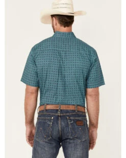 Cinch Men's Geo Print Short Sleeve Button Down Western Shirt - Big 9 Cinch Men's Geo Print Short Sleeve Button Down Western Shirt - Big -Cowboy Wear Shop 2000357833 440 P4