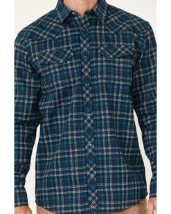Cody James Men's FR Plaid Print Long Sleeve Snap Work Shirt 8 Cody James Men's FR Plaid Print Long Sleeve Snap Work Shirt -Cowboy Wear Shop 2000357958 410 P3