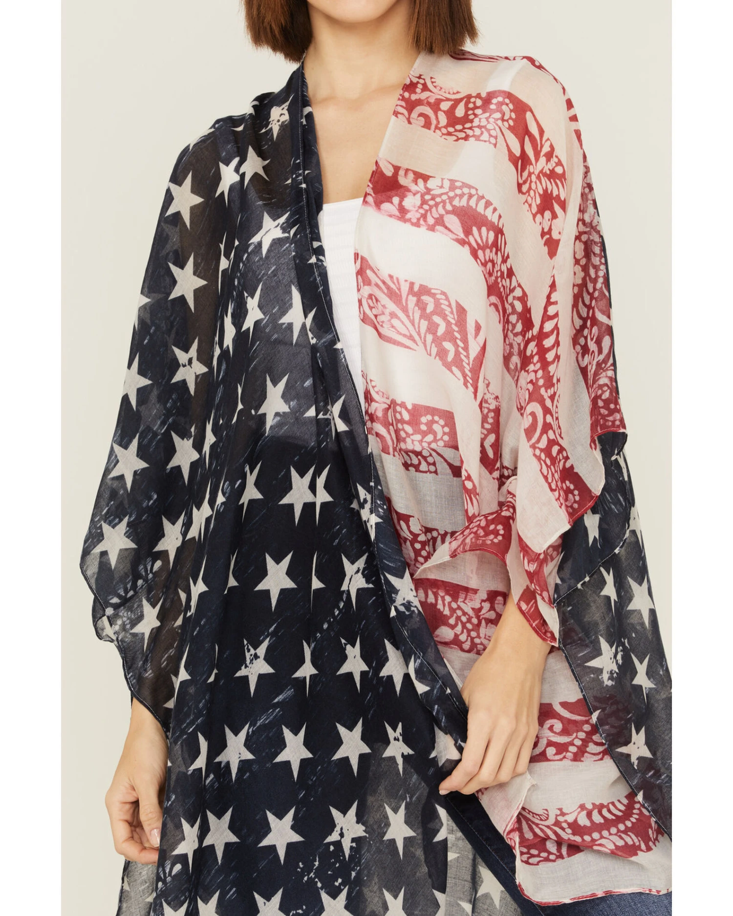 Shyanne Women's Americana Shawl Western Vest 5 Shyanne Women's Americana Shawl Western Vest - Image 3