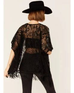 Wild Moss Women's Lace Fringe Kimono 8 Wild Moss Women's Lace Fringe Kimono -Cowboy Wear Shop 2000358551 001 P3