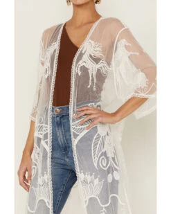 Shyanne Women's Lace Tassel Kimono  -Cowboy Wear Shop 2000358596 103 P3