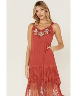 Idyllwind Women's Strawberry Hill Embroidered Floral Fringe Dress -Cowboy Wear Shop 2000359120 644 P4