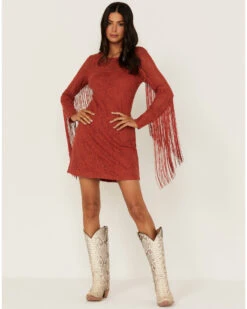 Idyllwind Women's Fairlane Crochet Fringe Dress -Cowboy Wear Shop 2000359147 644 P4