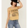 Cleo + Wolf Women's Everybody Deserves Another Shot Gold Graphic Tank