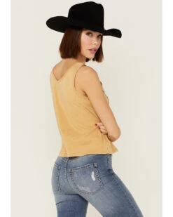 Cleo + Wolf Women's Everybody Deserves Another Shot Gold Graphic Tank -Cowboy Wear Shop 2000359334 710 P3