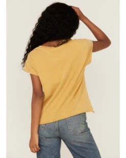 Cleo + Wolf Women's Stay Golden Rolled Sleeve Graphic Tee 9 Cleo + Wolf Women's Stay Golden Rolled Sleeve Graphic Tee -Cowboy Wear Shop 2000359337 710 P4