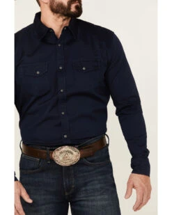 Blue Ranchwear Men's Heavy Twill Long Sleeve Snap Western Shirt  -Cowboy Wear Shop 2000359397 410 P4