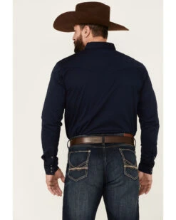 Blue Ranchwear Men's Heavy Twill Long Sleeve Snap Western Shirt  -Cowboy Wear Shop 2000359397 410 P5