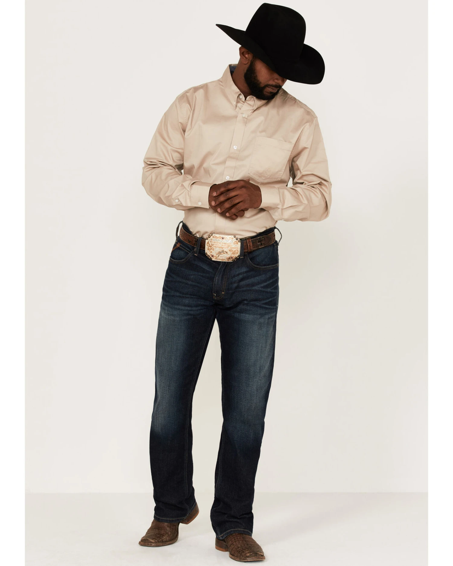 RANK 45 Men's Basic Twill Long Sleeve Button-Down Western Shirt - Big 4 RANK 45 Men's Basic Twill Long Sleeve Button-Down Western Shirt - Big - Image 2