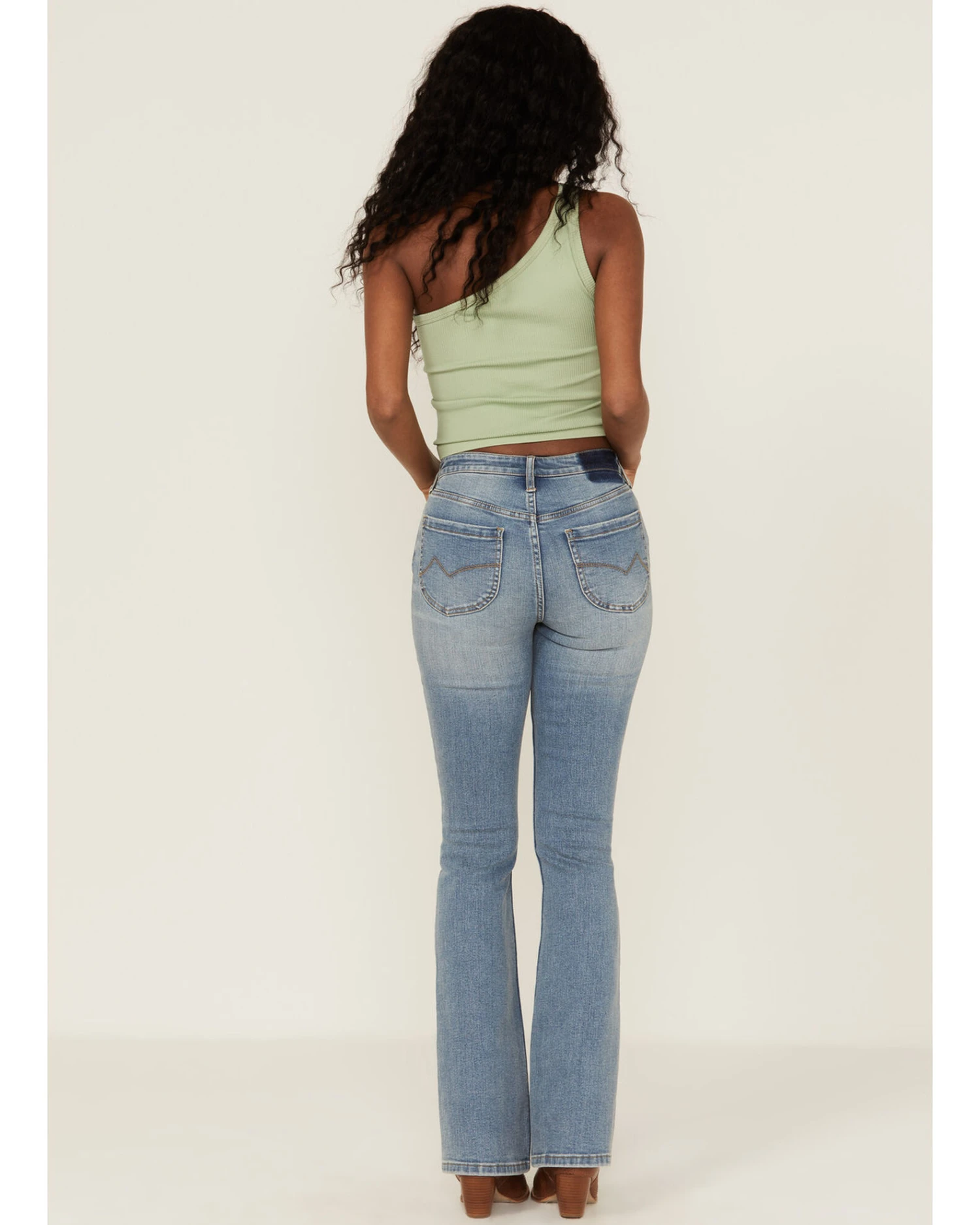 Cleo + Wolf Women's South Coast High Rise Modern Bootcut Jeans 5 Cleo + Wolf Women's South Coast High Rise Modern Bootcut Jeans - Image 3