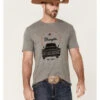 Wrangler Men's Heather Gray Longhorn Car Graphic Short Sleeve T-Shirt  -Cowboy Wear Shop 2000360903 020 P1