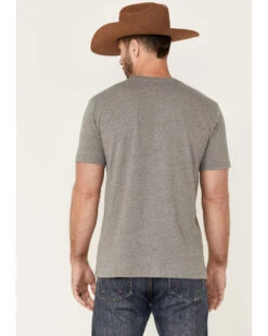 Wrangler Men's Heather Gray Longhorn Car Graphic Short Sleeve T-Shirt  -Cowboy Wear Shop 2000360903 020 P4