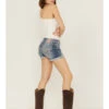 Miss Me Women's Embellished Medium Wash Mid Rise Shorts -Cowboy Wear Shop 2000361059 400 P1