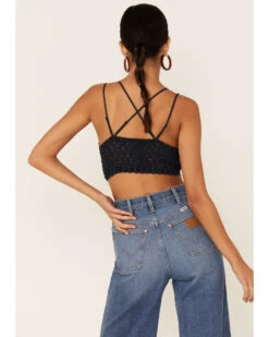 Wishlist Women's Strappy Lace Applique Scallop Lace Bralette  -Cowboy Wear Shop 2000361455 410 P3