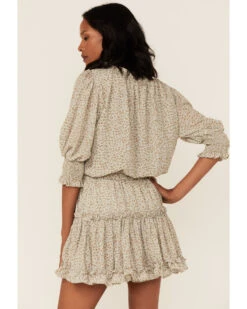 Saints & Hearts Women's Animal Print Smocked Waist Dress  -Cowboy Wear Shop 2000361649 343 P3